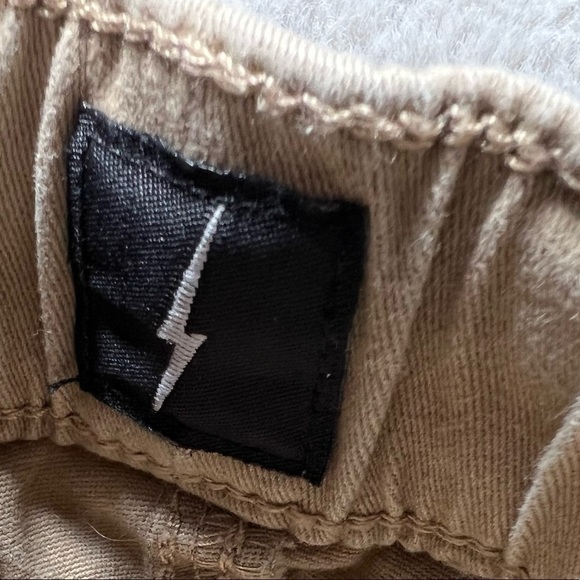 𝅺jeaniologie Boy’s Youth Large Khaki Cuffed Casual Jogger Pants, VGUC - Picture 4 of 6